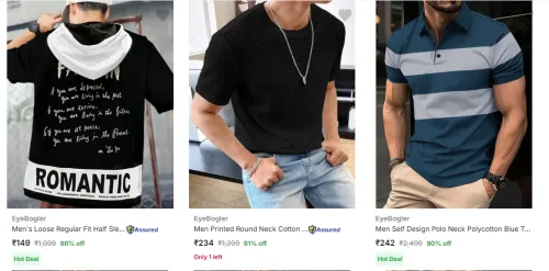 Image of Eyebogler Men's T-Shirts upto 90% Discount
