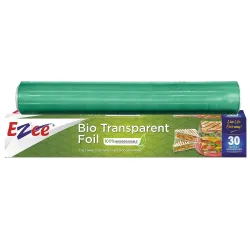 Ezee 30 Meters 12 inches BPA Free Cling Film Food Wrap with Easy Slide Cutter 