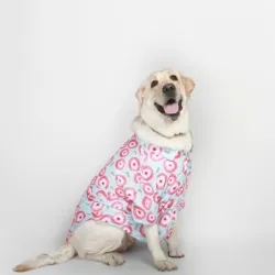Ezra Polyester Blend Dog Shirt – Pink Lucky, X-Small | Lightweight & Breathable Outfit for Dogs | Stylish & Comfortable Pet Clothing and Outings