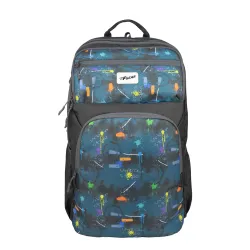 F Gear Akira Black 26L Backpack, 3 Spacious Compartments, 3 Pockets and 1 Hidden Pocket|Anti theft Backpack|Airflow Padded Back Panel|Lightweight & Durable|Ideal for Office, Daily Use & Trav...
