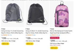 F Gear Backpack From ₹199