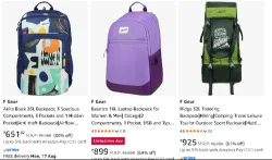 F gear Backpacks up to 80% Discount