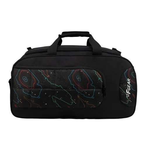 Image of F Gear Enduro Topo Black 32L Travel Duffle Bag with Spacious Main Compartment