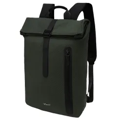 F Gear Tavero 15L Premium Green Laptop Backpack | Stylish Net-Texture Design | 1 Front Pocket | Fits 17-inch Laptop | Water-Resistant, Lightweight, Organizer | Fashionable Work & Daily Backp...
