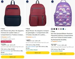 F Gear Lume 14L Soft Backpack | Water Resistant Fabric