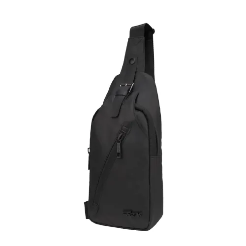 Image of F Gear Mykanos Black Crossbody Sling Soft Bag|Water-Resistant Material