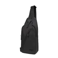 F Gear Mykanos Black Crossbody Sling Soft Bag|Water-Resistant Material