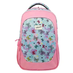 F Gear Panya Light Pink Pale Blue Bows 21L School Backpack