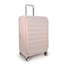 F Gear Valencia 75cm Large German Makrolon Polycarbonate, Front-Opening Hard Luggage | 8 Super Silent 360° Spinner Wheels, Check-in Suitcase for Travel | Expandable, Lightweight, TSA Lock |....