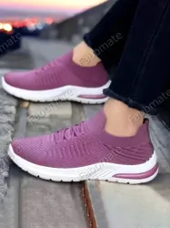   Fabbmate Trendy Walking Running Shoes For Women (Purple , 5)