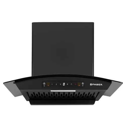 Image of Faber 60 cm 1200 m³/hr Autoclean Curved Chimney With 8 Yrs Motor & 2Yrs Comprehensive Warranty 