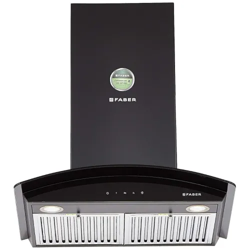 Image of Faber 60 cm 1000 m³/hr Curved Glass Kitchen Chimney
