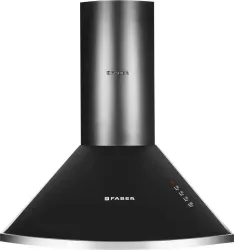 Faber 60cm Pyramid Chimney 1000 CMH with Baffle Filter (Black)