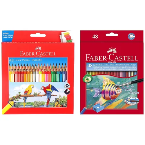 Image of Faber-Castell 48 Triangular Colour Pencils Design 
