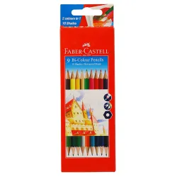 Faber-Castell Bi-Color Pencil Set - Pack of 8