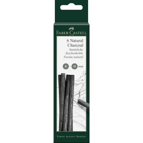 Image of Faber-Castell Charcoal Natural Pitt Set - Pack of 6