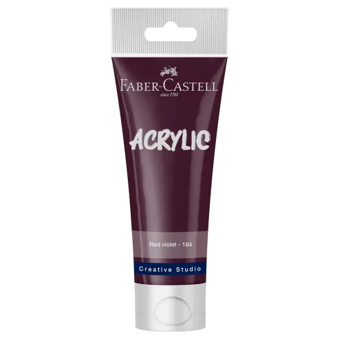 Image of Faber-Castell Creative Studio Acrylic TUBE120ML-RED Violet 194