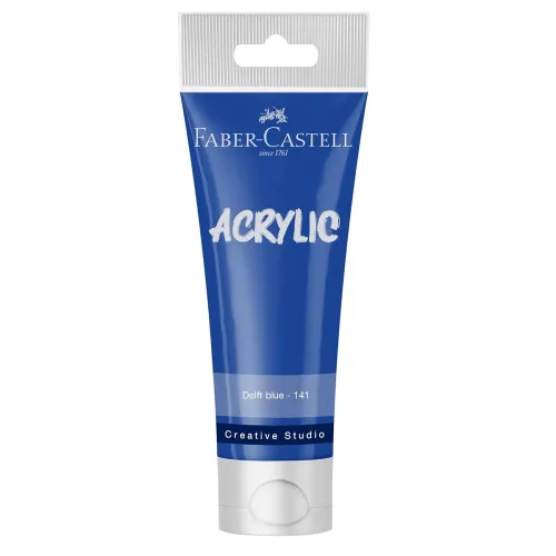 Image of Faber-Castell Creative Studio Acrylic TUBE120ML-DELFT Blue 141