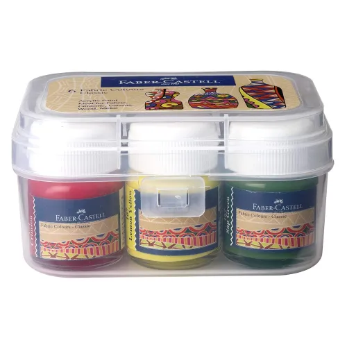 Image of Faber-Castell Fabric Color Set of 6