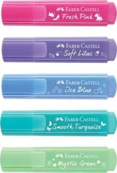 FABER-CASTELL Wallet of Pastel Color Textliner Pastel (Set of 5, Multicolor) (Set of 5, Multicolor)