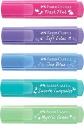 FABER-CASTELL Wallet of Pastel Color Textliner Pastel (Set of 5, Multicolor) (Set of 5, Multicolor)