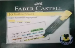 FABER-CASTELL Textliner Classic Pink Pack (Set of 10, Pink)