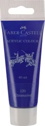FABER-CASTELL Acrylic 40ml Tube - Ultramarine 120 (Set of 1, Transparent)