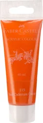 FABER-CASTELL Acrylic 40ml Tube - Dark Cadmium Orange 115