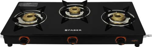 Image of FABER COOKTOP Glass Manual Gas Stove 3Burner