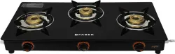 FABER COOKTOP Glass Manual Gas Stove 3Burner