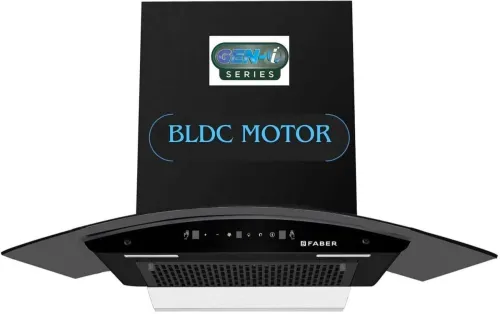 Image of Faber HOOD IRIS BLDC FL HC BK IN 90 Auto Clean Wall Mounted BLACK 1500 CMH Chimney