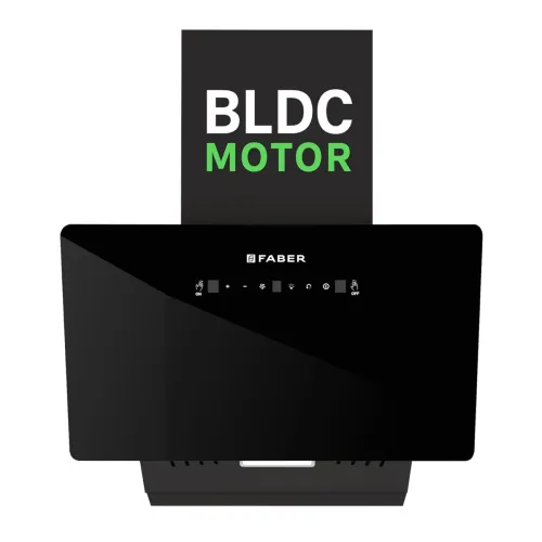 Image of Faber Hood Trendy 75cm 1500 m³/hr BLDC Autoclean Slant Shape Chimney | Built In Oil Collector | Touch & Gesture Control 