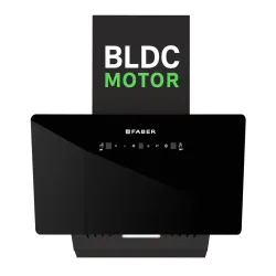 Faber Hood Trendy 75cm 1500 m³/hr BLDC Autoclean Slant Shape Chimney | Built In Oil Collector | Touch & Gesture Control 