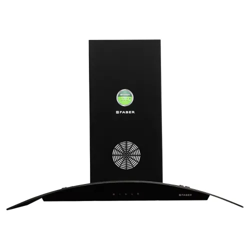 Image of Faber 90 cm 1350 m³/HR Curved Glass Kitchen Chimney