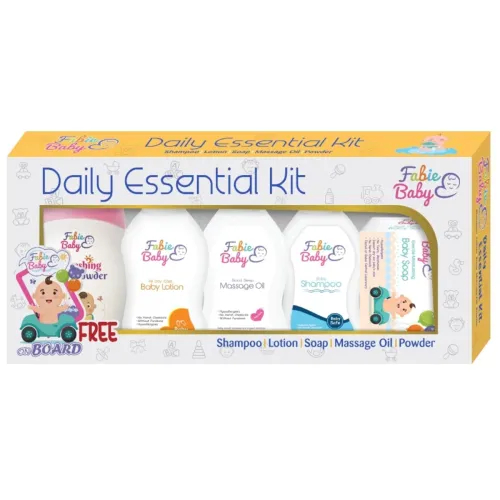 Image of FABIE BABY 5-Piece Baby Care Kit – Powder, Shampoo, Lotion, Soap & Oil