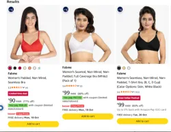 Fabme Bras at minimum 75% Discount