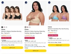 Fabme Nursing Bras at minimum 88% Discount