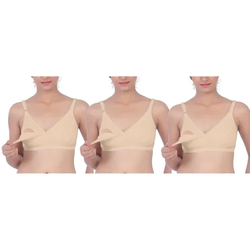 Image of Fabme Women Cotton Full Cup Nursing Bra
