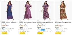Fabme Women NightDress Starting @ ₹217