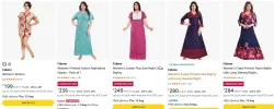 Fabme womens nightdress starting at ₹199`