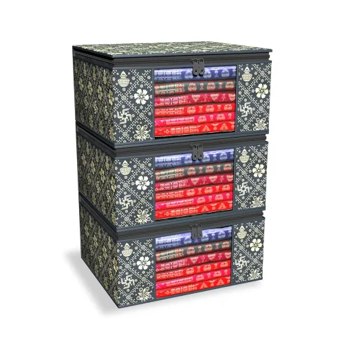 Image of FabPax Set of 3 Foldable Saree Covers 
