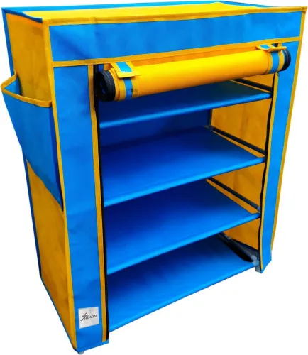 Image of Fabura 4-Shelf Metal Shoe Stand (DIY)