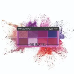 FACES CANADA Magneteyes 8 in 1 Eyeshadow Palette - The Creators, 6.4g | Shimmer & Matte Shades | Long Lasting & Intensel