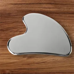Livronic® Premium SS Gua Sha Tool For Face | 100% 304 Stainless Steel Gua Sha | Facial Tools Metal Gua Sha | Tighten Ski
