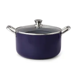 Fackelmann Ceramic Nonstick Biryani Pot, Handi, Casserole W Glass Lid 24Cm | German Technology | Non-Toxic | Pfoa, Bpa &