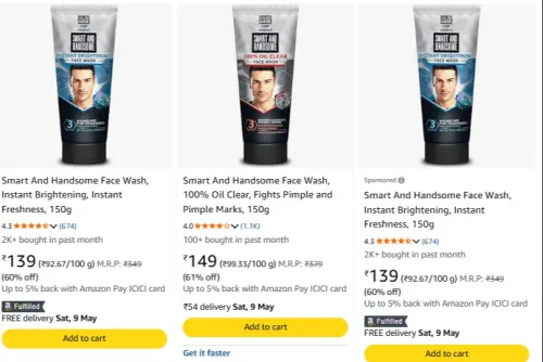 Image of Fair and Handsome face wash at minimum 50% Discount 