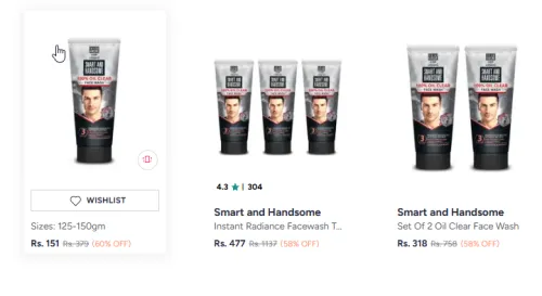 Image of Fair & Handsome Facewash Minimum 50% Discount