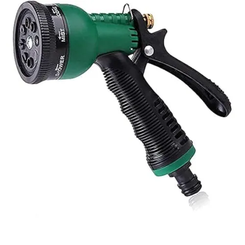 Image of FANHAO 7 Pattern Pressure Gun - 7 in 1 High Pressure Leak Proof Adjustable Garden Hose Nozzle Water Spray Gun with Metal