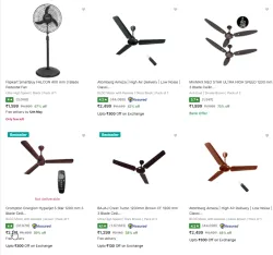 Fans & Coolers Upto 76% DIscount 