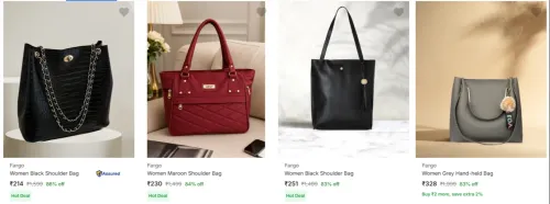 Image of Fargo Handbags at minimum 70% Discount